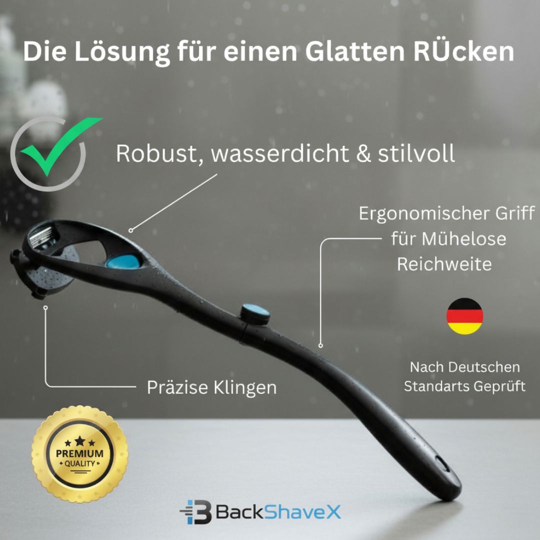 BackShaveX™ – Mühelose Rückenrasur für Männer