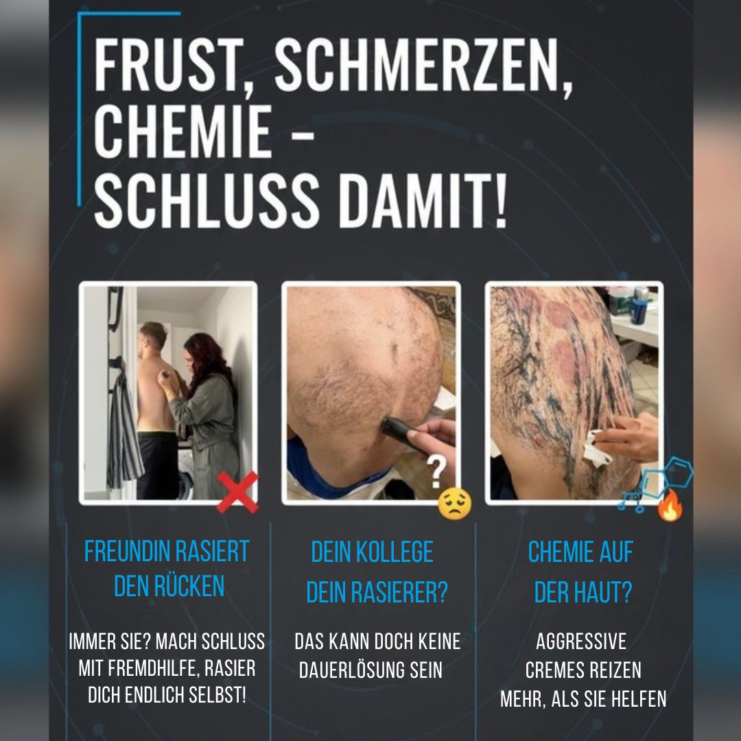 BackShaveX™ – Mühelose Rückenrasur für Männer