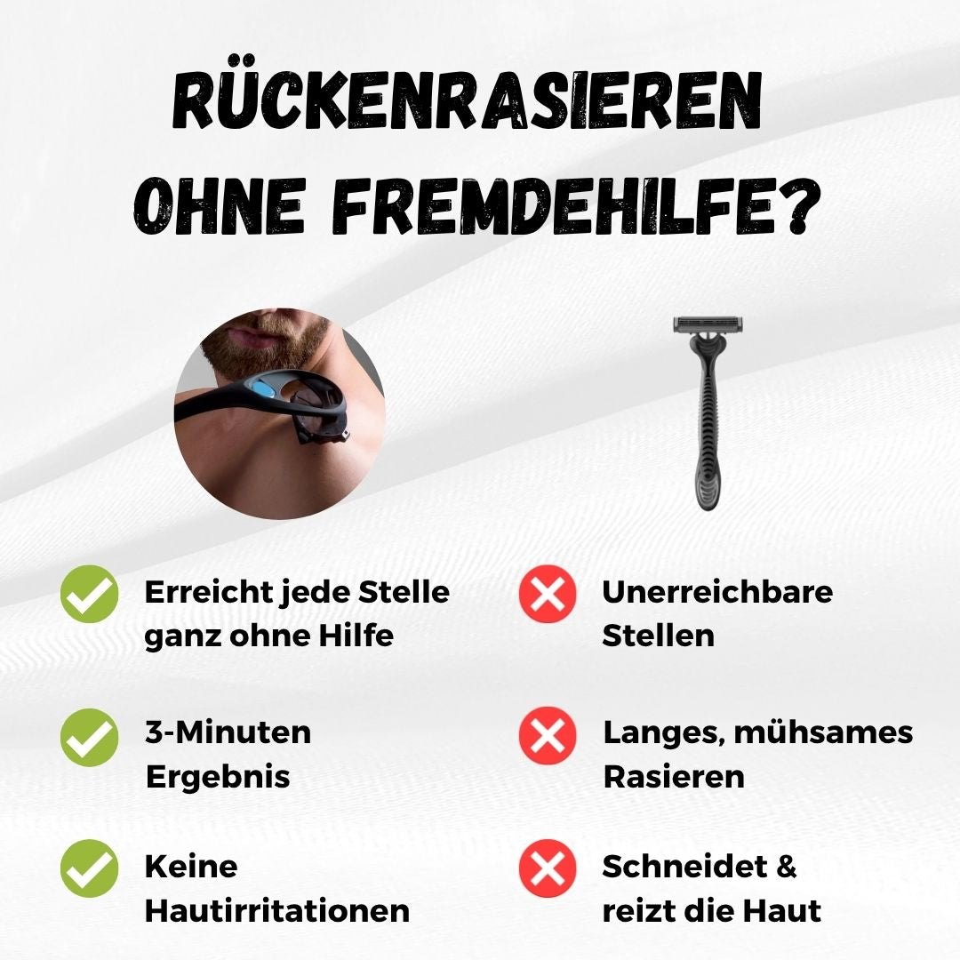 BackShaveX™ – Mühelose Rückenrasur für Männer