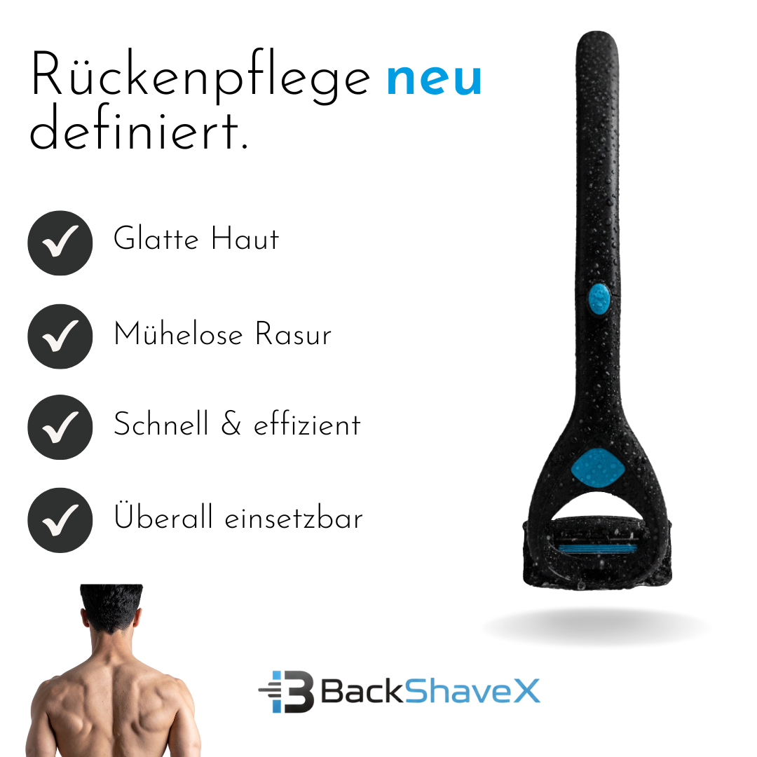 BackShaveX™ – Mühelose Rückenrasur für Männer
